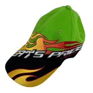 Vintage Arctic Cat Cat's Pride 2003 Flame Hat Snowmobile Racing Cap